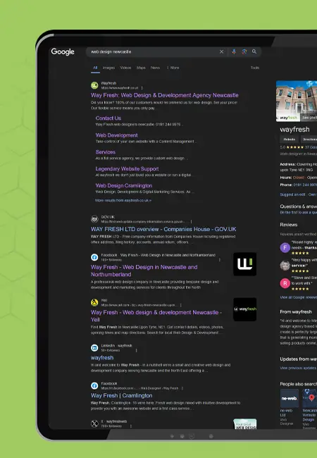 Get listed on page 1 for your company on Google